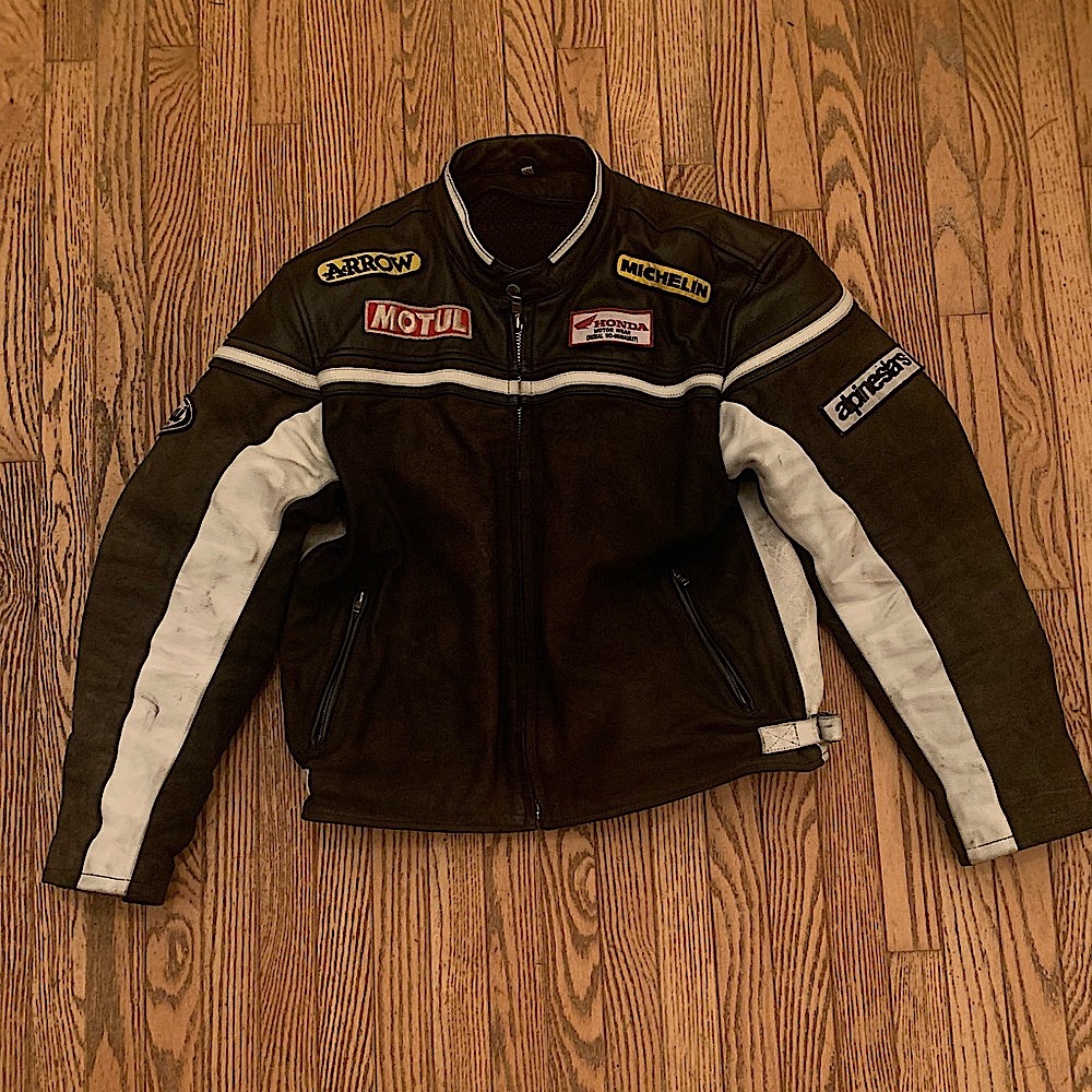 (90s/00s) Vintage Honda Motorcycle Racing Leather Jacket